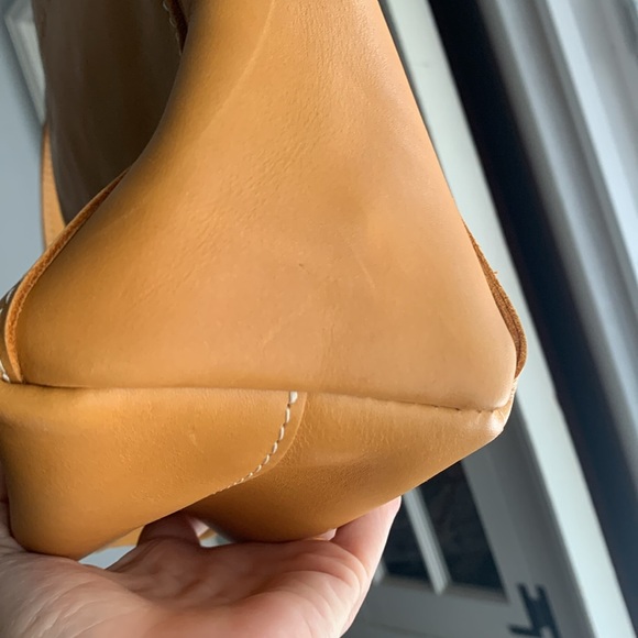 Portland Leather Goods Triangle Shoulder Bag | Sunflower - Picture 9 of 12